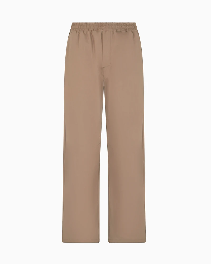 Oversized trousers poly fabric