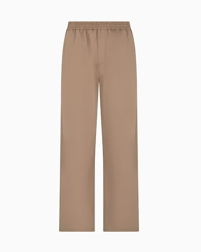 Oversized trousers poly fabric