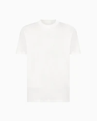 Regular fit mercerised cotton T-shirt