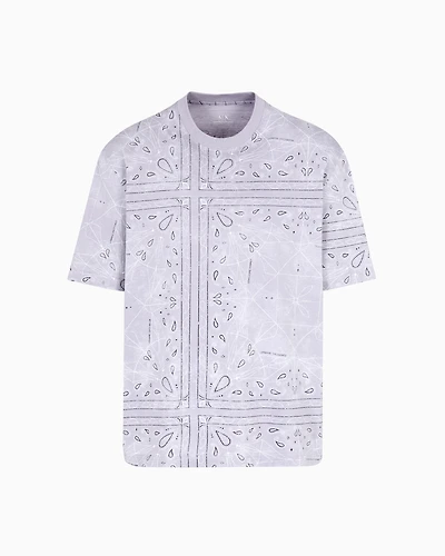 Regular fit kaleidoscope patterned t-shirt