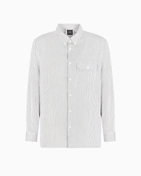Regular fit button down striped shirt