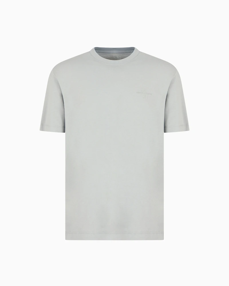 Regular fit cotton T-shirt with logo