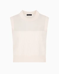 Openwork knit top