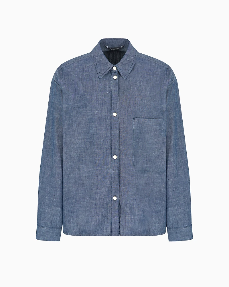Cotton chambray shirt