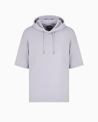 Short-sleeved sweatshirt with logo