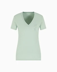 Regular fit T-shirt with V-neck