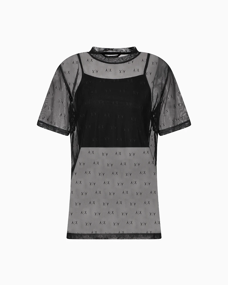 Transparent T-shirt with top