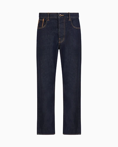 J82 loose tapered jeans cotton denim