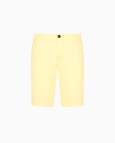 Bermuda shorts satin stretch fabric