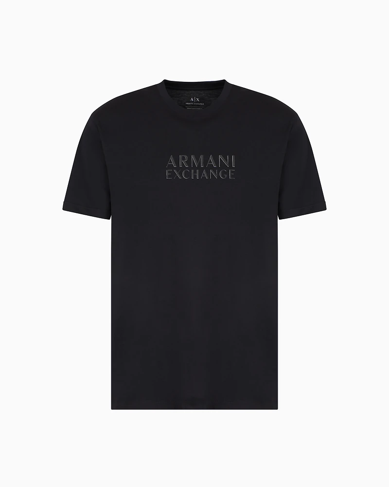 Armani Exchange - Regular fit T-shirt with ASV logo, Man, Black, Size: