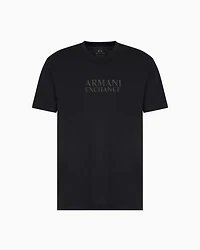 Armani Exchange - Regular fit T-shirt with ASV logo, Man, Black, Size: