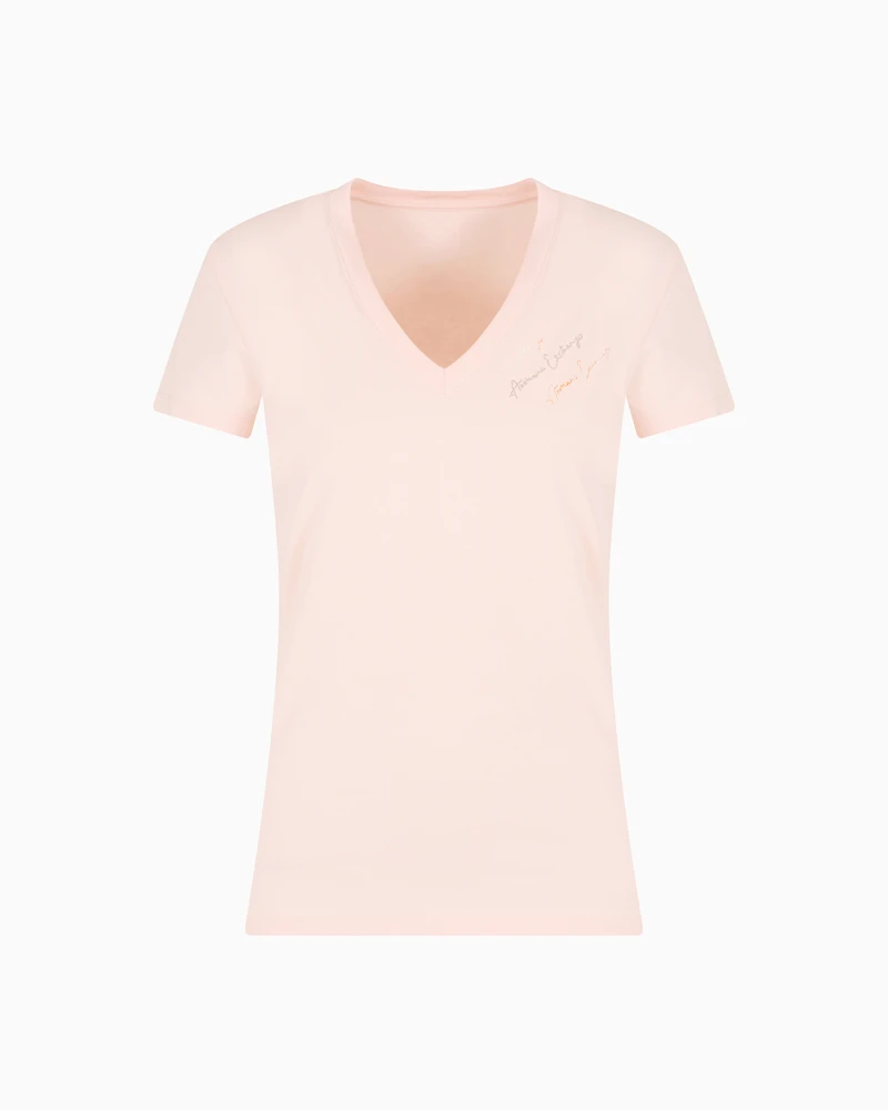 Slim fit T-shirt with signature logo