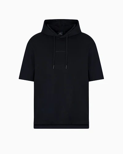 Short-sleeved sweatshirt with logo