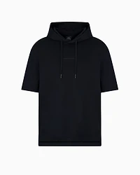 Short-sleeved sweatshirt with logo