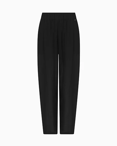 Wide viscose trousers