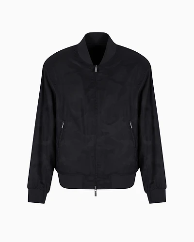 Lyocell bomber jacket with zip