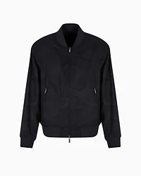 Lyocell bomber jacket with zip