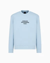 Crewneck sweatshirt bonded stretch fabric