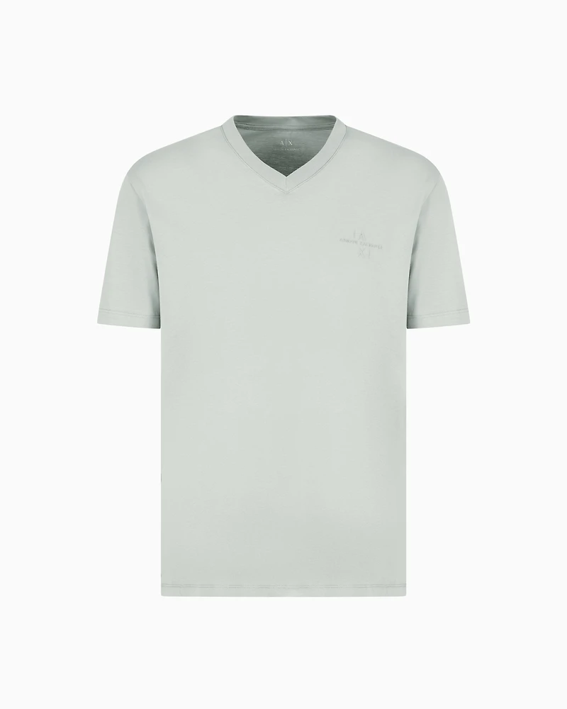 Regular fit T-shirt with V-neck