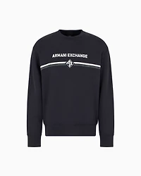 Crewneck sweatshirt with logo print on the chest