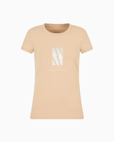 Slim fit T-shirt with central logo