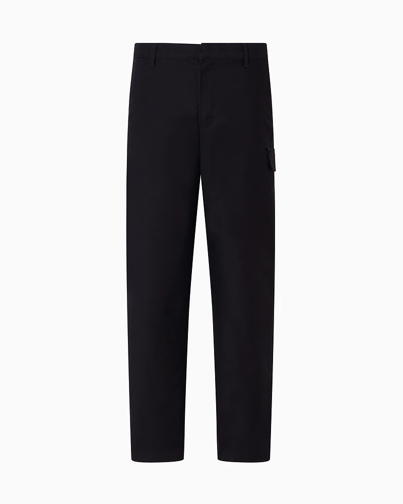 Stretch Cotton Cargo Pants