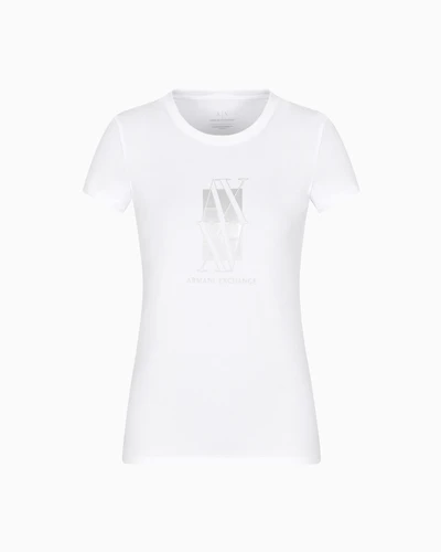 Slim fit T-shirt with central logo
