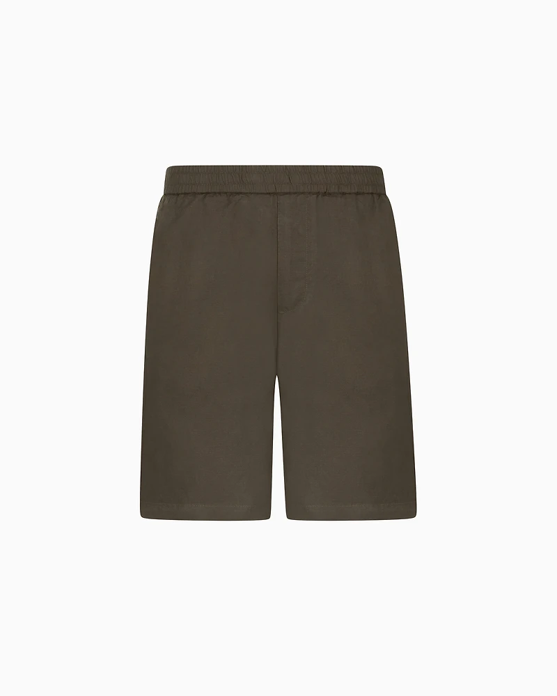 Linen and lyocell chino trousers
