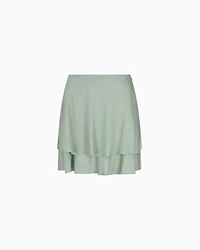 Mini skirt flowing viscose