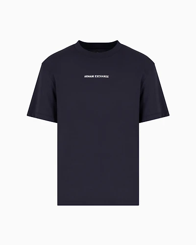 Regular fit T-shirt with logo print on front and back