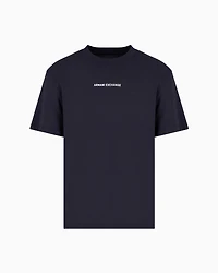 Regular fit T-shirt with logo print on front and back