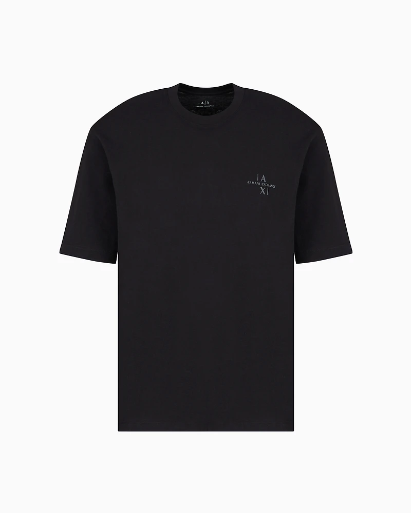 Regular fit cotton T-shirt with logo
