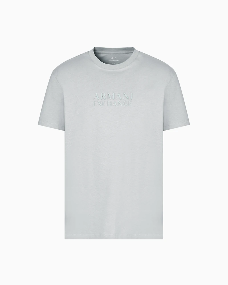Armani Exchange - Regular fit T-shirt with ASV logo, Man, Grey, Size: