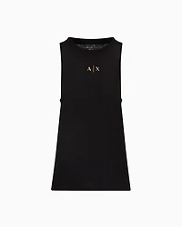 Oversized tank top with logo print on the back