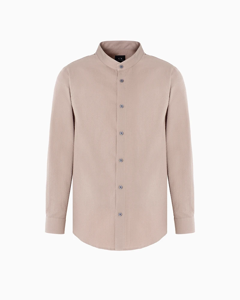 Regular fit shirt yarn dyed cotton