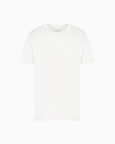 Armani Exchange - Regular fit basic t-shirt, Man, White, Size: