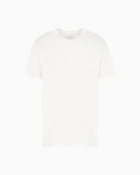 Armani Exchange - Regular fit basic t-shirt, Man, White, Size: