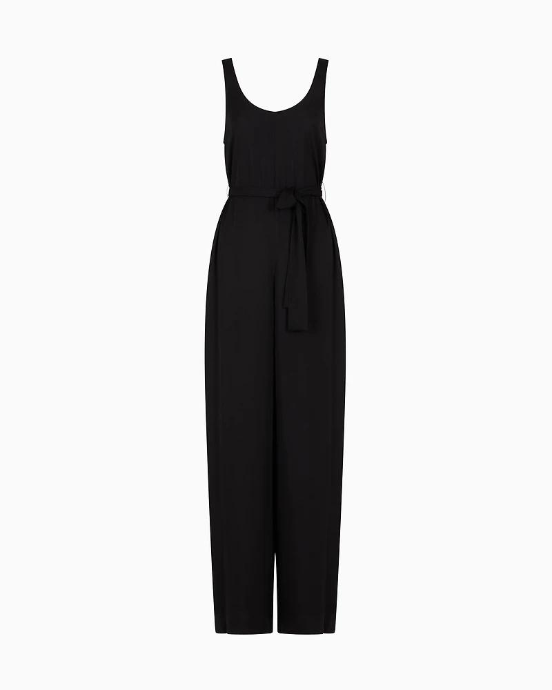 Fluid viscose jumpsuit
