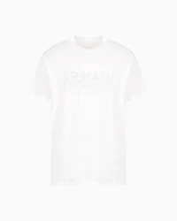 Regular fit T-shirt with blurred logo effect