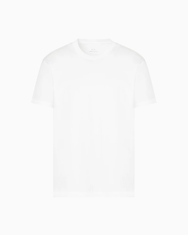 Regular fit mercerised cotton T-shirt