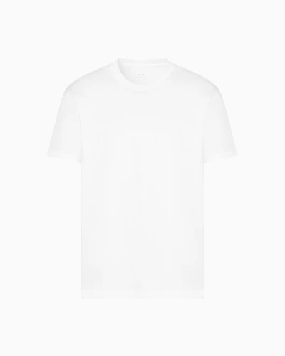 Regular fit mercerised cotton T-shirt