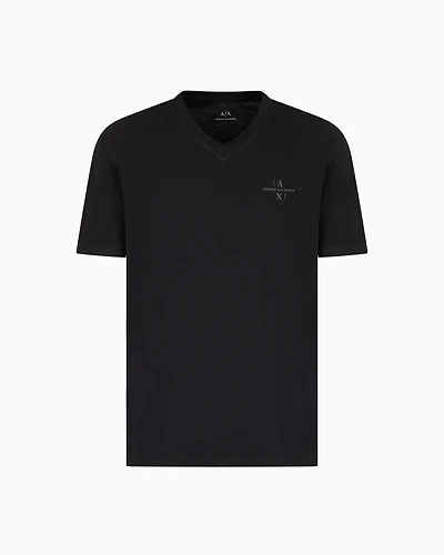 Regular fit T-shirt with V-neck