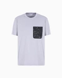Regular fit T-shirt with patterned pocket