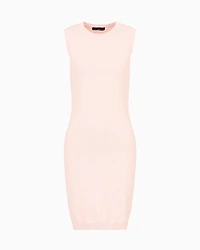 Armani Exchange - Sheath dress with allover logo, Woman, Pink, Size: XL