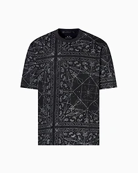 Regular fit kaleidoscope patterned t-shirt