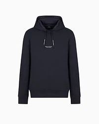 French Terry Cotton Hoodie with Logo