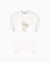 Regular fit palm tree print t-shirt