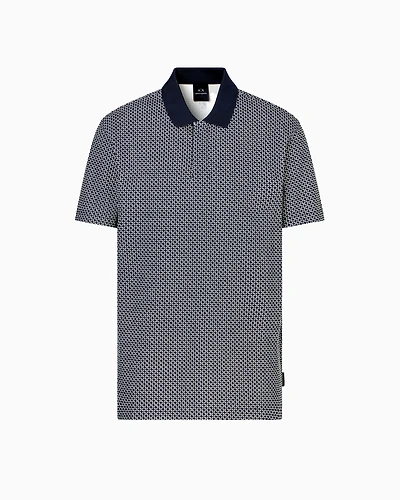 Regular fit polo shirt stretch jersey