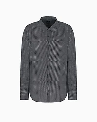 Armani Exchange - Regular fit shirt ASV fabric, Man, Blue, Size: