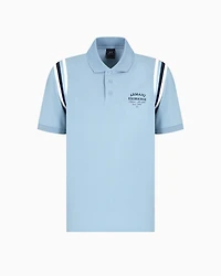 Regular fit polo with contrasting stripes